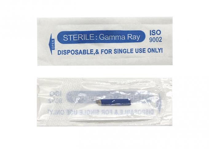 0.25MM Blue 17 Pins Permanent Makeup Eyebrow Tattooing Blade 361 Medical Stainless Steel Material