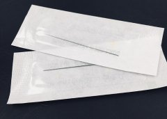 0.35MM Permanent Makeup Traditional Tattoo Needles / 1RL Tattoo Needle Steel Material