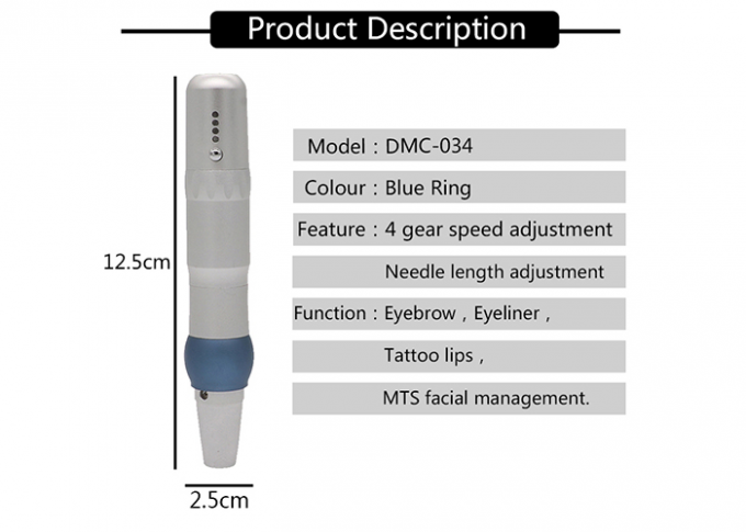 Eyebrow Permanent Makeup Tattoo Machine / Semi Permanent Makeup Hand Gun