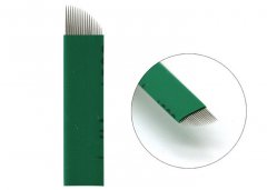 Green 0.2MM 16 Pins Good Tattoo Needles , 3D Embroidery Hand Tattoo Needles