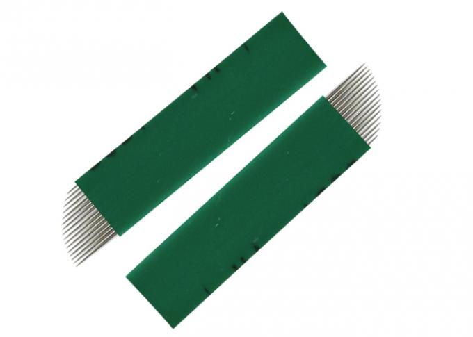 Green 0.2MM 16 Pins Good Tattoo Needles , 3D Embroidery Hand Tattoo Needles
