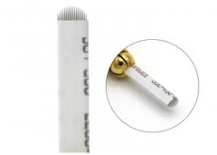 Lightweight Cosmetic Tattoo Needles , 0.2MM 18 Pins U Sharp Eyebrow Tattoo Needles