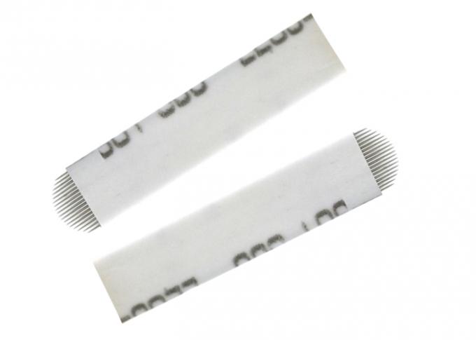 Lightweight Cosmetic Tattoo Needles , 0.2MM 18 Pins U Sharp Eyebrow Tattoo Needles