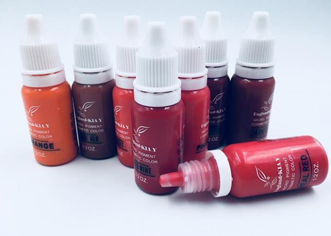 25 Colors Semi Permanent Makeup Pigments , Lip Eyeliner Eyebrow Tattoo Ink
