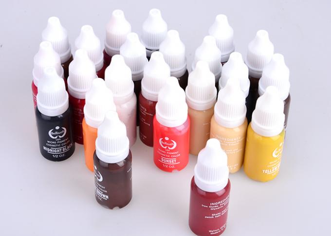 25 Colors Permanent Eyebrow Pigments , Biotouch Cosmetic Tattoo Permanent Makeup Ink
