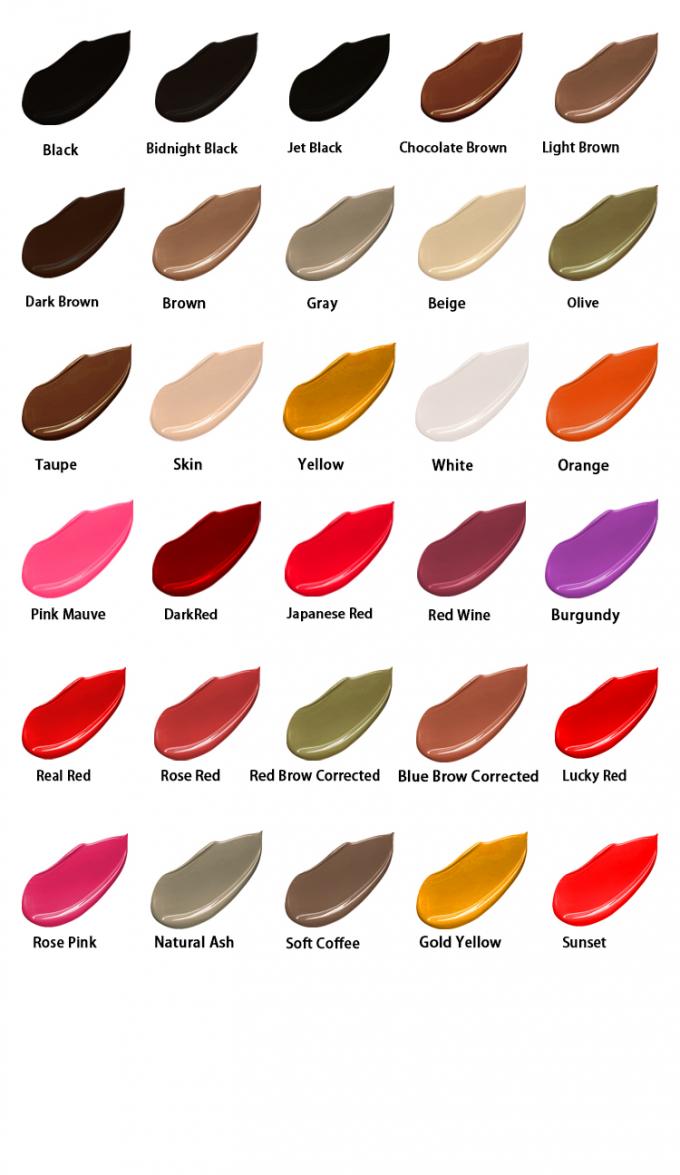 Medical Grade Permanent Makeup Pigments , 10G Microblading Paste Tattoo Ink