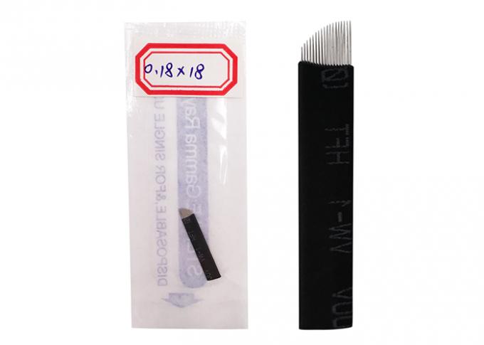 Disposable Microblading Needles Permanent Makeup 18Pins Microblading Blades