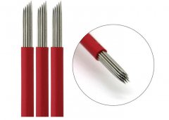 Fog Eyebrow Embroidery Blade , Red 0.25MM Semi Permanent Makeup Needles