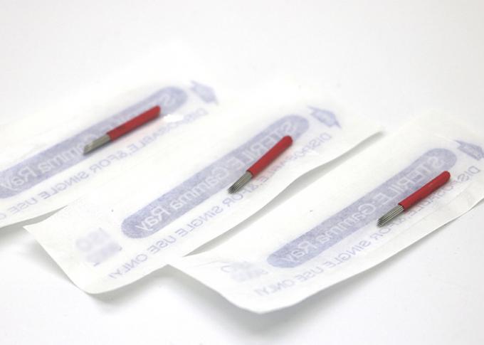 Fog Eyebrow Embroidery Blade , Red 0.25MM Semi Permanent Makeup Needles