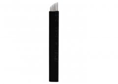 Permanent Makeup Disposable Tattoo Needles , 0.18MM 12 Pins Eyebrow Tattoo Needles