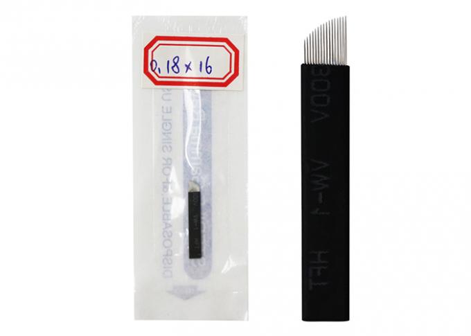 Nano 16Pin Eyebrow Microblading Needles Permanent Makeup 0.18MM Tattoo Blade