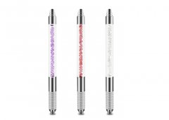 Micro Blade Eyebrow Needle Pen Acrylic Material 15G White / Pink / Purple