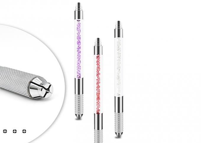 Micro Blade Eyebrow Needle Pen Acrylic Material 15G White / Pink / Purple