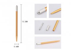 Beautiful Permanent Eyebrow Pen , 132MM Aluminum Manual Microblading Pen