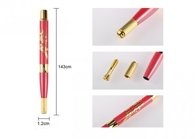 Two Colors 143MM Permanent Makeup Manual Pen Embroidery Tebori Pen OEM Available
