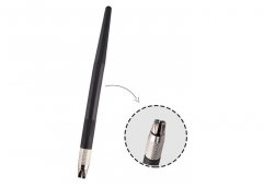 Black 135MM Semi Permanent Eyebrow Tattoo Pen Good Looking Stainless Steel Material