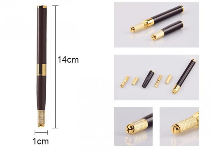 Beautiful Permanent Tattoo Machine Pen / Manual Eyebrow Tattoo Pen With Less Vibration
