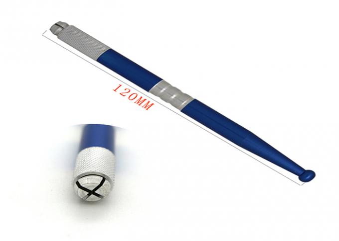 Blue Permanent Makeup Manual Pen Tattoo Eyebrow Microblading Hand Pen
