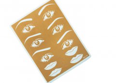 14.2*19.5CM Permanent Makeup Practice Skin Yellow Color For Eyebrow / Lip