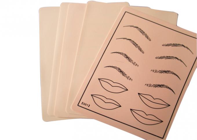 Rubber Eyebrow Practice Skin , Permanent Makeup Fake Skin For Tattoo Practise