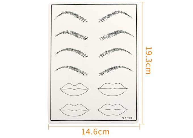 Professional Permanent Makeup Practice Skin Rubber Material Eyebrow Lip Fake Tattoo Skin