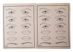 Rubber Permanent Makeup Practice Skin / High Quality Tattoo Practice Skin