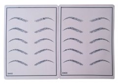 Permanent Makeup Eyebrow Tattoo Practice Skin Shape Customized 1Pcs/Bag