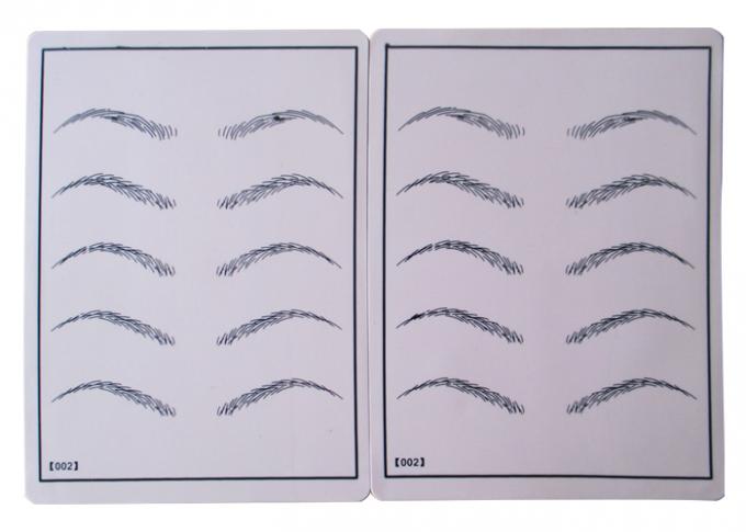 Permanent Makeup Eyebrow Tattoo Practice Skin Shape Customized 1Pcs/Bag