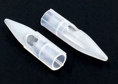 Transparent 1RL Tattoo Plastic Tips , Taiwan Mosaic Biotouch Disposable Tattoo Tips
