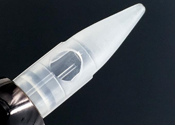 Transparent 1RL Tattoo Plastic Tips , Taiwan Mosaic Biotouch Disposable Tattoo Tips