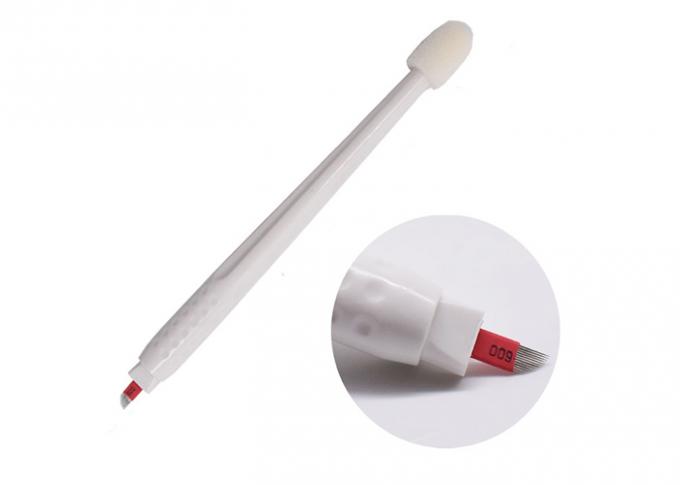 White Disposable Permanent Makeup Tools , Microblading Eyebrow Pen