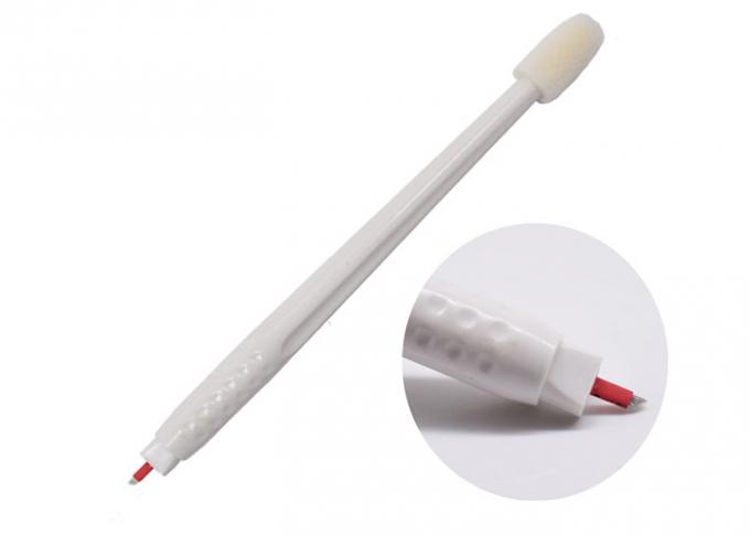 White Disposable Permanent Makeup Tools , Microblading Eyebrow Pen