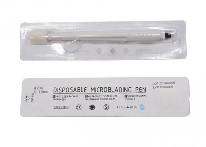 White Disposable Permanent Makeup Tools , Microblading Eyebrow Pen