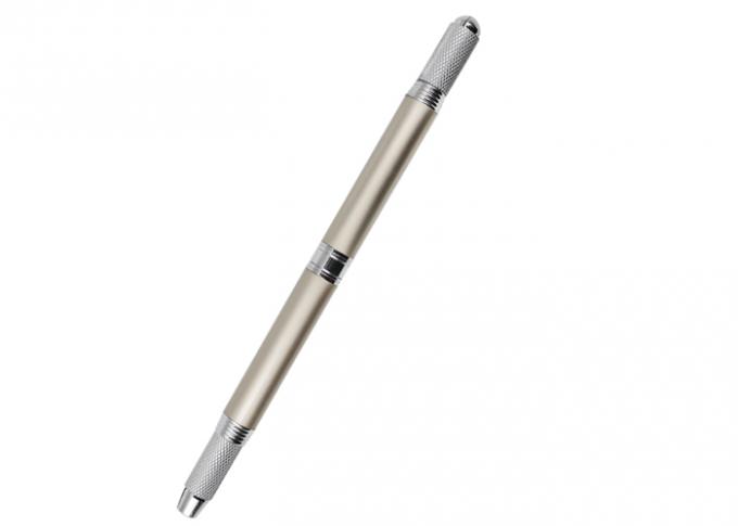Champagne Color Cosmetic Tattoo Pen , 3D Eyebrow Microblading Hand Tool