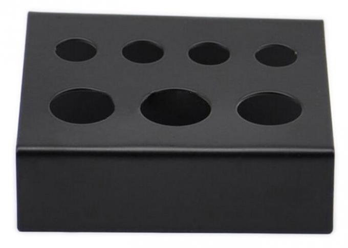 Black Stainless Steel Tattoo Ink Cup Holder / Pigment Holder 7.3*6*3.8cm Size