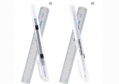 Sliver Color Permanent Makeup Accessories , Skin Marker Pen With Measuring Ruler