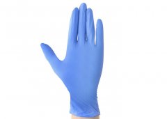 Blue Disposable Latex Gloves , Home Cleaning Medical Rubber Gardening Gloves